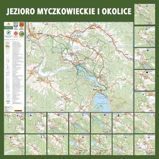 Jezioro Myczkowieckie i 
okolice w skali 1 : 25000