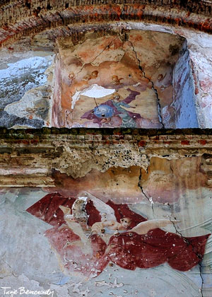 Zagórz - zachowane fragmenty fresków